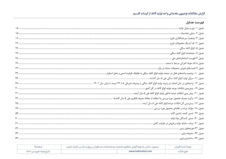 طرح توجیهی تولید کاغذ از کربنات کلسیم