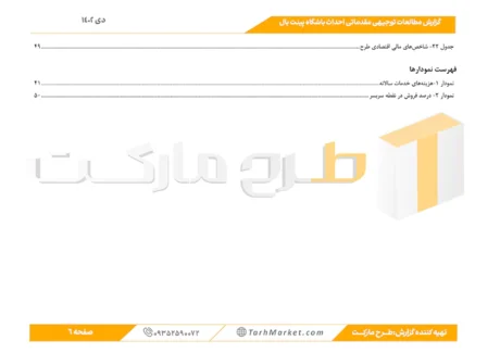 طرح توجیهی احداث باشگاه بینت بال