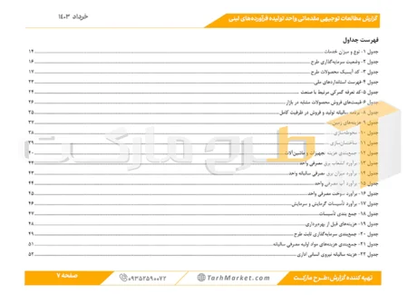 طرح توجیهی تولید فرآورده‌های لبنی